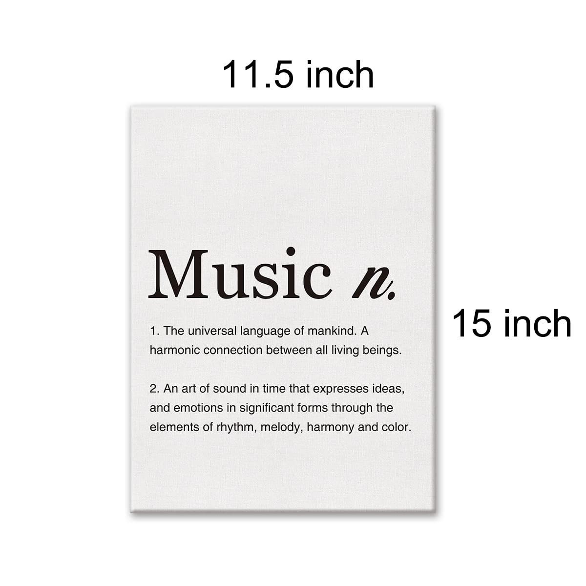 Amazon.com: LEXSIVO Music Definition Print Canvas Wall Art Home